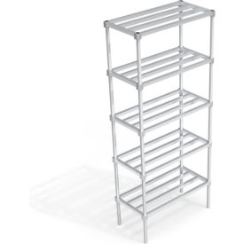 Industrial Standard Shelving Unit, 5 HD-Bar Tubular Shelves, 36"W x 18"D x 84-1/4"H