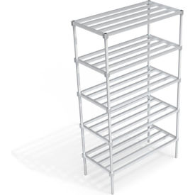 Industrial Standard Shelving Unit, 5 HD-Bar Tubular Shelves, 48"W x 24"D x 84-1/4"H