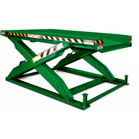 Powered Single Scissor Zero Lift Table, Hand Control, 50" x 48", 2000 lb Capacity