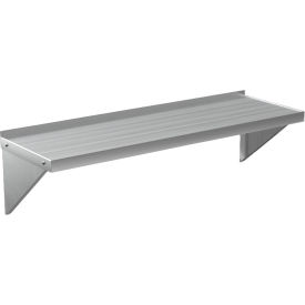 Welded Solid Wall-Mounted Shelf W/Marine Edge, 48-1/2"W x 15-1/4"D x 13-1/2"H