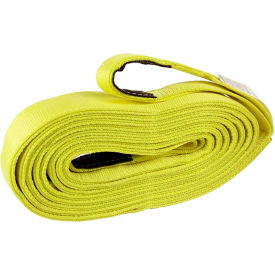 Heavy Duty Recovery Strap with Reinforced Cordura Eyes, 3" x 20', Yellow