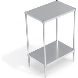 Heavy Duty Shelving Unit, 2 Solid Brute Shelves, 36"W x 24"D x 54-1/4"H