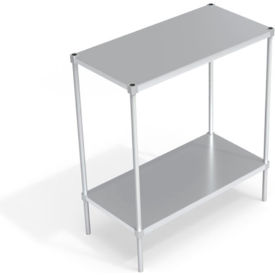 Heavy Duty Shelving Unit, 2 Solid Brute Shelves, 48"W x 24"D x 54-1/4"H