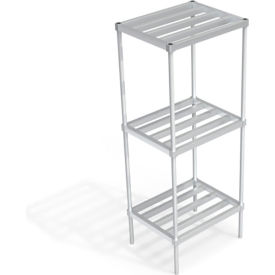Heavy Duty Shelving Unit, 3 HD-Bar Tubular Shelves, 30"W x 24"D x 76-1/4"H