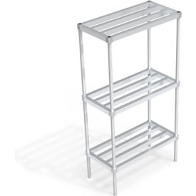 Heavy Duty Shelving Unit, 3 HD-Bar Tubular Shelves, 36"W x 18"D x 68-1/4"H