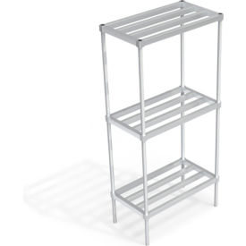 Heavy Duty Shelving Unit, 3 HD-Bar Tubular Shelves, 36"W x 20"D x 76-1/4"H