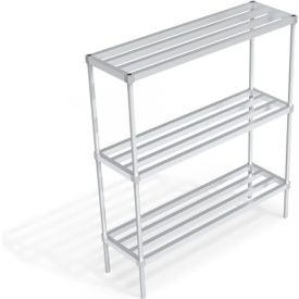 Heavy Duty Shelving Unit, 3 HD-Bar Tubular Shelves, 60"W x 18"D x 68-1/4"H