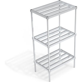 Heavy Duty Shelving Unit, 3 HD-Bar Tubular Shelves, 36"W x 24"D x 68-1/4"H