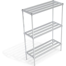 Heavy Duty Shelving Unit, 3 HD-Bar Tubular Shelves, 54"W x 20"D x 76-1/4"H