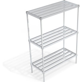 Heavy Duty Shelving Unit, 3 HD-Bar Tubular Shelves, 54"W x 24"D x 76-1/4"H