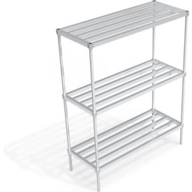 Heavy Duty Shelving Unit, 3 HD-Bar Tubular Shelves, 60"W x 24"D x 76-1/4"H