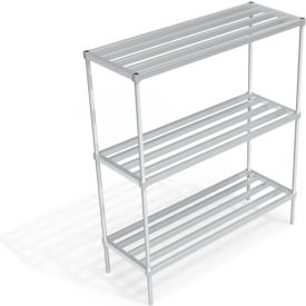 Heavy Duty Shelving Unit, 3 HD-Bar Tubular Shelves, 66"W x 24"D x 76-1/4"H