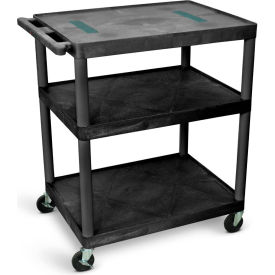 40"H AV Cart - Three Shelves - 32"L x 24"W x 40-1/2"H