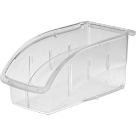 Insight Plastic Stack & Hang Bin, 5-1/2"L x 10-7/8"W x 5-1/4"H, Clear