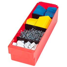 Patient Drawer Dividers DIV203, Black, 2"H x 1/4"W 5"D