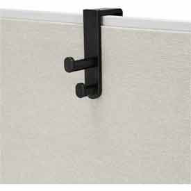 Over the Panel Double Hook, Black