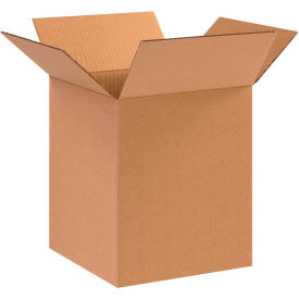 Cardboard Corrugated Boxes, 10"L x 10"W x 12"H, Kraft