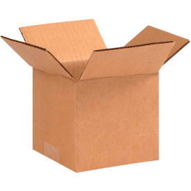 Cardboard Corrugated Boxes, 5"L x 5"W x 4"H, Kraft