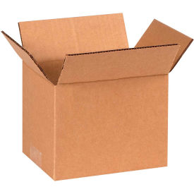 Cardboard Corrugated Boxes, 7"L x 6"W x 6"H, Kraft