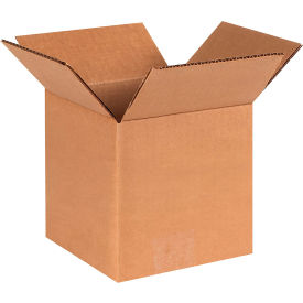 Heavy Duty Cardboard Corrugated Boxes, 6"L x 6"W x 6"H, Kraft