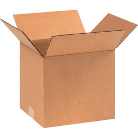 Cardboard Corrugated Boxes, 9"L x 8"W x 8"H, Kraft