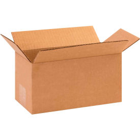 Long Cardboard Corrugated Boxes, 10"L x 5"W x 5"H, Kraft