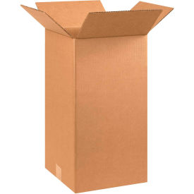 Tall Cardboard Corrugated Boxes, 10"L x 10"W x 20"H, Kraft