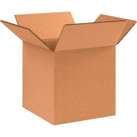 Heavy Duty Double Wall Corrugated Boxes, 10"L x 10"W x 10"H, Kraft