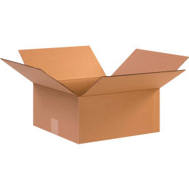 Cardboard Corrugated Boxes, 12-1/2"L x 12-1/2"W x 6"H, Kraft
