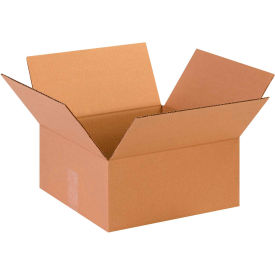 Flat Cardboard Corrugated Boxes, 13"L x 13"W x 6"H, Kraft