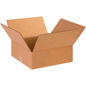 Flat Cardboard Corrugated Boxes, 14"L x 14"W x 5"H, Kraft
