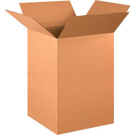 Tall Cardboard Corrugated Boxes, 16"L x 16"W x 26"H, Kraft
