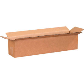 Long Cardboard Corrugated Boxes, 18"L x 4"W x 4"H, Kraft