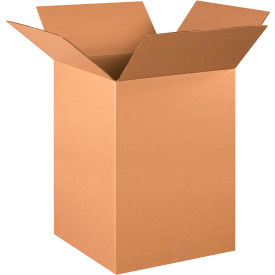 Tall Cardboard Corrugated Boxes, 15"L x 15"W x 24"H, Kraft