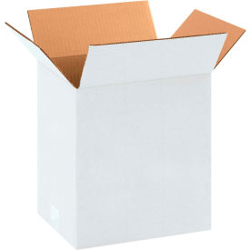 Cardboard Corrugated Boxes, 11"L x 8"W x 12"H, White