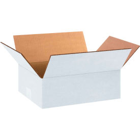 Cardboard Corrugated Boxes, 12"L x 9"W x 4"H, White