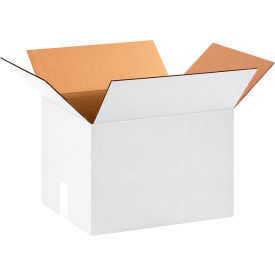 Cardboard Corrugated Boxes, 15"L x 12"W x 10"H, White