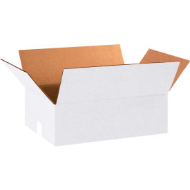 Cardboard Corrugated Boxes, 18"L x 12"W x 6"H, White