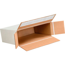 Self Seal Side Loading Cardboard Corr. Boxes, 9-1/4"L x 3"W x 6-3/4"H White