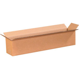 Long Cardboard Corrugated Boxes, 20"L x 4"W x 4"H, Kraft