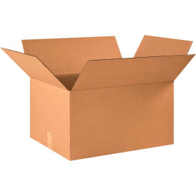 Cardboard Corrugated Boxes, 22"L x 17"W x 12"H, Kraft
