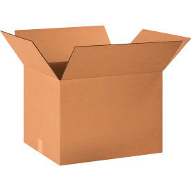 Heavy Duty Cardboard Corrugated Boxes, 20"L x 16"W x 14"H, Kraft