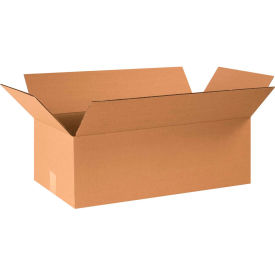 Cardboard Corrugated Boxes, 24"L x 12"W x 8"H, Kraft