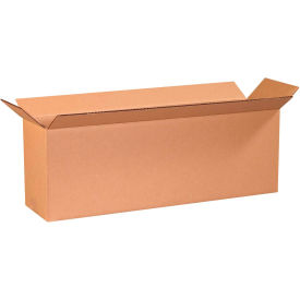 Long Cardboard Corrugated Boxes, 24"L x 6"W x 8"H, Kraft