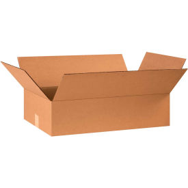 Flat Cardboard Corrugated Boxes, 24"L x 14"W x 6"H, Kraft