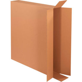 Side Loading Cardboard Corrugated Boxes, 40"L x 6"W x 36"H, Kraft