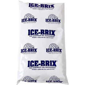 Cold Packs, 24 Oz., 8"L x 6"W x 1-1/4"H, White/Blue, 12/Pack