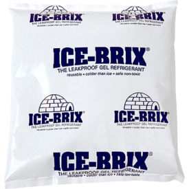 Cold Packs, 32 Oz., 8"L x 8"W x 1-1/2"H, White/Blue, 9/Pack
