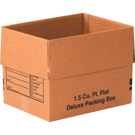 Deluxe Cardboard Corrugated Boxes, 16"L x 12"W x 12"H, Kraft
