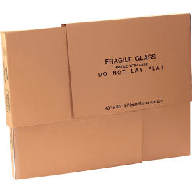 Mirrors Boxes, 40"L x 3-1/2"W x 60"H, Kraft